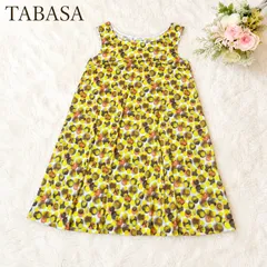 TABASAタバサ 夏 水彩ドット柄風 ノースリーブ チュニック M~L相当のサムネイル