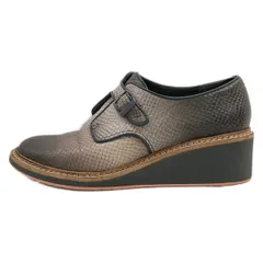 CAMPER(カンペール) シューズ 39 メンズ ダークブラウン×ライトグレー×ダークグレー 型押し加工/グラデーション レザーのサムネイル