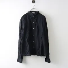 プランテーション Plantation 刺繍入りコットンシャツ L＼ブラック ブラウス【2400015067940】のサムネイル
