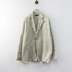 今季 2026SS 定価31900円 トラバイユマニュアル TRAVAIL MANUEL フレンチリネンツイルラスティックJKT S ベージュ／【2400015073743】のサムネイル