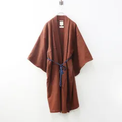 ソウソウ SOU・SOU 京都 小袖羽織 長丈 前開きコート 起毛 S 茶色┃羽織もの 和服【2400015072227】のサムネイル