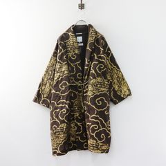 ソウソウ SOU・SOU 京都 伸 横畝織 もじり袖 間 単/透かし雲龍 時代 憲法色 S 茶色┃ひとえジャケット 羽織もの 和服【2400015072210】