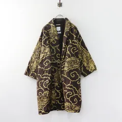 ソウソウ SOU・SOU 京都 伸 横畝織 もじり袖 間 単/透かし雲龍 時代 憲法色 S 茶色┃ひとえジャケット 羽織もの 和服【2400015072210】のサムネイル