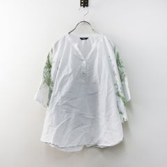 新品☆Marble SUD マーブルシュッド 魚刺繍 半袖ブラウス ホワイト