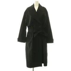 ザラ ZARA トレンチコート スプリングコート ロング L ブラック /DF ■GY70のサムネイル
