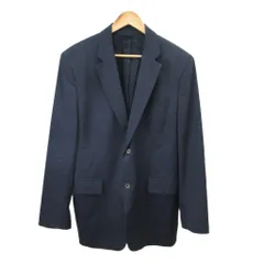 バナナリパブリック BANANA REPUBLIC テーラードジャケット ウール シングル 2B 総裏地 肩パッド 44R 紺 ネイビー /XZ ■ECA007のサムネイル