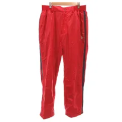 マンシングウェア MUNSINGWEAR  美品 ナイロンパンツ ウィンドブレーカー ロゴ L 赤 レッド /OBのサムネイル