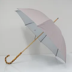 晴雨兼用日傘 HANWAY ハンウェイ USED美品 Pシエスタ ナチュラル ベージュ 竹手元 遮光 UV 日本製 50cm S4304のサムネイル