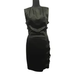 ANTONIO BERARDI アントニオベラルディ ノースリーブ ワンピース ドレス カットソー フォーマル 40 黒 ブラック レディース 古着 中古 USEDのサムネイル