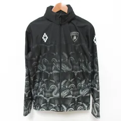 美品 MARCELO BURLON マルセロバーロン ランボルギーニ スネーク柄プリント トラックジャケット サイズM グリーン系 メンズ 古着 中古 USEDのサムネイル