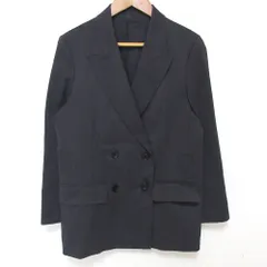 良品 26SS Liesse リエス センターベント 麻調ピークドダブルジャケット A0166FJM368 サイズF グレー レディース 古着 中古 USEDのサムネイル