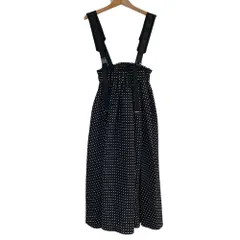 美品 COEL コエル スクエアドットサス付きスカート 183106088 サイズ36 ブラック レディース 古着 中古 USEDのサムネイル