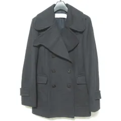 良品 SEE BY CHLOE シーバイクロエ ウール ダブルブレスト Pコート ピーコート サイズ38 ブラック レディース 古着 中古 USEDのサムネイル