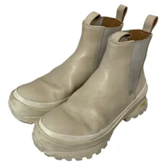 良品 Jil Sander ジルサンダー レザー サイドゴアブーツ サイズ39 約25.3cm ホワイト メンズ レディース 古着 中古 USEDのサムネイル
