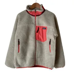 美品 Patagonia パタゴニア キッズ レトロX ジャケット ボア フリース ブルゾン 65625 サイズXL 14Y ベージュ キッズ 古着 中古 USEDのサムネイル