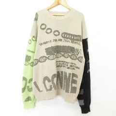 良品 24SS BAL バル JACQUARD COTTON CREWNECK SWEATER ジャガード クルーネック ニット セーター サイズ3 グレー メンズ 古着 中古 USEDのサムネイル