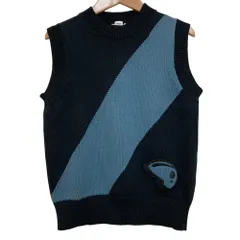 美品 25AW HERMES エルメス キャンディ リブリス ニットベスト 5H2651D9 サイズ40 ブラック ライトブルー レディース 古着 中古 USEDのサムネイル