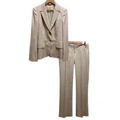 GUCCI グッチ ジャケット スラックス セットアップ パンツスーツ サイズ38・40 ベージュ レディース 古着 中古 USEDのサムネイル
