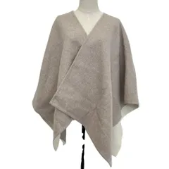 美品 Max Mara マックスマーラ SERRA アルパカ ウールブレンド ケープ ポンチョ コート 473609276 ベージュ アイボリー レディース 古着 中古 USEDのサムネイル