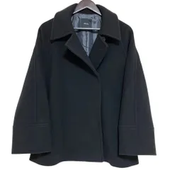 美品 24AW Spick&Span スピックアンドスパン W/Ny モッサステンカラーショートコート サイズ36 ブラック レディース 古着 中古 USEDのサムネイル