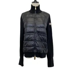 美品 25AW MONCLER モンクレール CARDIGAN TRICOT ダウンコンビニットカーディガン M ブラック レディース 古着 中古 USEDのサムネイル