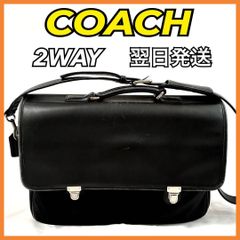 美品＊COACH ビジネスバッグ ナイロンキャンバスレザー2way 6449