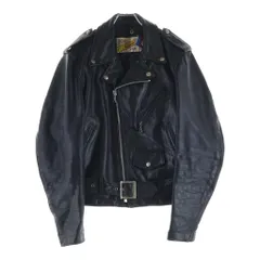 SCHOTT (ショット) 80S VINTAGE 618 RIDERS USA製 バイカータグ ヴィンテージ レザー ダブルライダースジャケット ブラックのサムネイル