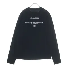 JIL SANDER (ジルサンダー) 24AW T-SHIRT LS バックロゴプリント クルーネック 長袖Tシャツ カットソー ブラック J22GC0188のサムネイル