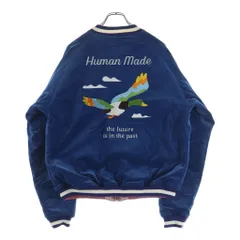 HUMAN MADE (ヒューマンメイド) YOKOSUKA JACKET ヨコスカ リバーシブル ロゴ刺繍 スーベニアジャケット ブルー/ピンクのサムネイル