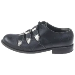 COMME des GARCONS (コムデギャルソン) ベルトストラップ プレーントゥ レザーシューズ ブラック レディースのサムネイル