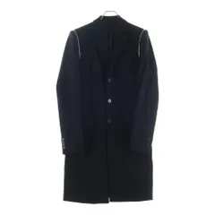 GIVENCHY (ジバンシィ) Chester Coat 3B ショルダージップ ウール チェスターコート ブラックのサムネイル