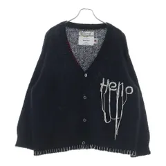 DAIRIKU (ダイリク) 21AW ×Bora Bora Hello刺繍 ボラボラ モヘアカーディガン ブラックのサムネイル