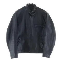 SCHOTT (ショット) 641 シングル ジップアップ レザー ライダース ジャケット ブラックのサムネイル