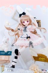 1/6ドール用服 3点セット BJDドール用 うさぎ ピンク 球体関節人形用 1/6ドール用服 3点セット BJDドール用 うさぎ ピンク 球体関節人形用