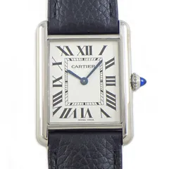 カルティエ Cartier 腕時計 タンク マスト LM WSTA0041 シルバー文字盤 ローマンインデックス SS 革 クオーツアナログ 【箱・保付き】 【中古】のサムネイル