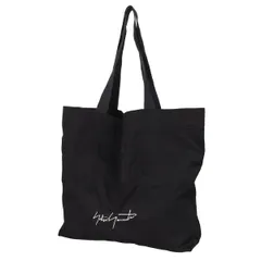 ヨウジヤマモト ファムYohji Yamamoto FEMME ウールギャバロゴプリントトートバッグ 黒2のサムネイル