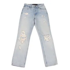 アレキサンダーワンDenim x Alexander Wang CULT クラッシュデザインクロップドデニムパンツ インディゴ24のサムネイル