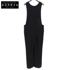 Plage　プラージュ　美品 バックスリット ノースリーブオールインワン オーバーオール レディース 黒 ブラック 38 23年製　38のサムネイル
