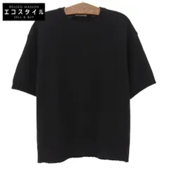 AURALEE　オーラリー　SHETLAND WOOL CASHMERE ニットTシャツ トップス メンズ 黒 ブラック 4　4のサムネイル