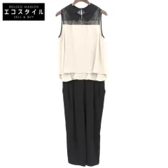 LOVELESS　ラブレス　未使用 レース コンビ オールインワン レディース ブラック×ベージュ 36 62J33-404-42　36のサムネイル
