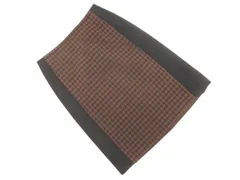 MACKINTOSH LONDON マッキントッシュロンドン 千鳥柄 切替 タイト スカート size38/濃紺ｘ茶 ◇■ レディースのサムネイル