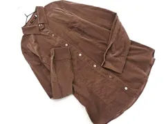 EVEX by KRIZIA エヴェックスバイクリツィア コーデュロイ シャツ size42/茶 ◇■ レディースのサムネイル