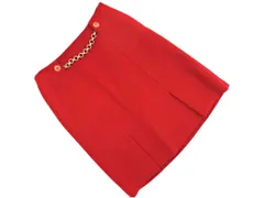 EPOCA エポカ THE SHOP ウール100% スリット Aライン 台形 スカート size38/赤 ◇■ レディースのサムネイル