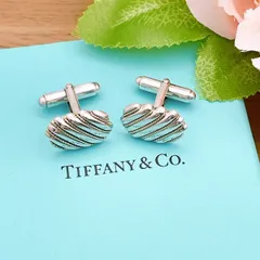 ◇ティファニー◇新品仕上済 Tiffany&Co. ツイスト ロープ カフス Ag925 シルバー Au750 ゴールド ブランド 13.53gのサムネイル