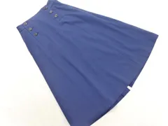 MELROSE メルローズ CLAIRE Aライン ロング スカート size2/紺 ■■ レディースのサムネイル