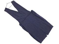 JOURNAL STANDARD relume ジャーナルスタンダードレリューム ウール混 ストライプ 2WAY ジャンパー スカート size38/紺 ◇■ レディースのサムネイル