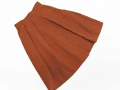 MACKINTOSH PHILOSOPHY マッキントッシュフィロソフィー ウール100% タック スカート size34/茶 ◇■ レディースのサムネイル
