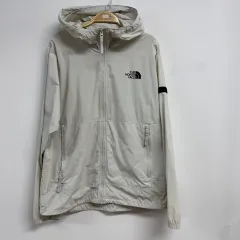 THE NORTH FACE ザノースフェイス フード ウィンドブレーカー ジャケット 白 M95 NJ3LN01C 軽量 JS72のサムネイル
