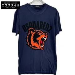 DSQUARED2　ディースクエアード　S74GD0584 S21600 19AW Cool Fit ネイビー タイガーロゴプリント Tシャツ　Sのサムネイル