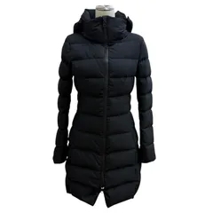 美品★Herno ヘルノ PI080DL Laminar GORETEX フード付 ロゴ入り ZIP UP ダウンコート ダウンジャケット ブラック 38 正規品 レディースのサムネイル